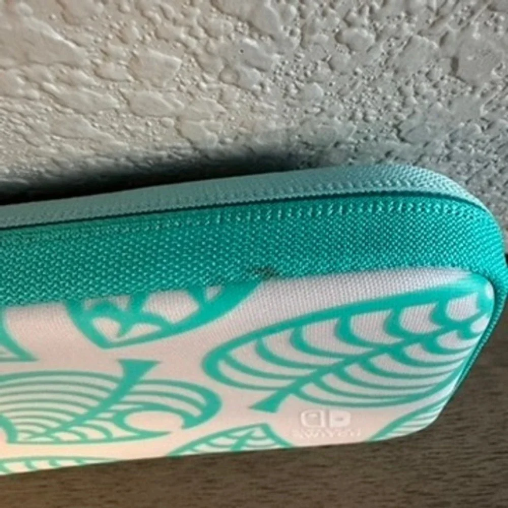 Animal Crossing Nintendo Switch Lite System Carrying‎ Case Turquoise